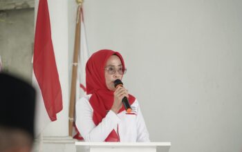 Ny Selpian Kamaru-Manoppo saat memberikan sambutan usai terpikih Ketua PMI Bolsel dalam Muskab di Guest House Pemkab Bolsel, Kamis, 1 Oktober 20266. Foto: Istimewa