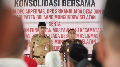 Bupati Iskandar Kamaru Hadiri Pelantikan Pengurus ABPEDNAS dan Srikandi Jaga Desa Bolsel