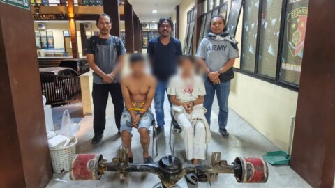 Curi Mesin Tromol, Dua Warga Boltim Ditangkap URC Polres Kotamobagu