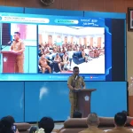 Sekdaprov Sulut Tahlis Gallang saat memberikan sambutan dan meluncurkan program pelatihan digital ASN BAKU BEKING PANDE YSK-VICTORY di Kantor BPSDM Provinsi Sulut, Manado, Senin, 26 Oktober 2026. Foto: Istimewa