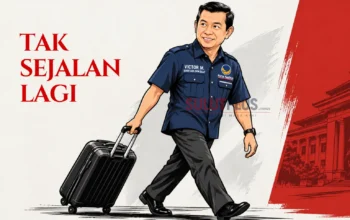 Ilustrasi: Victor Mailangkay 'angkat koper' dari NasDem Sulut. Mundur dari Ketua DPW karena alasan dinamika internal dan tak seirama lagi.