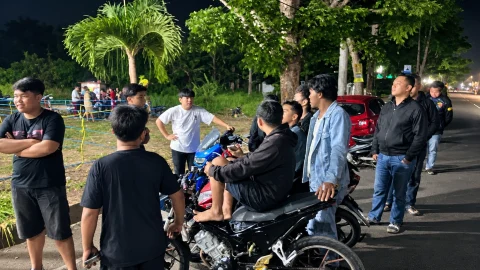 Cegah C3, URC Polres Kotamobagu Bubarkan Tongkrongan di Dua Lokasi