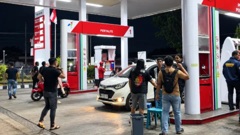 Antisipasi Penimbunan BBM Subsidi, URC dan Tipidter Polres Kotamobagu Sisir 5 SPBU