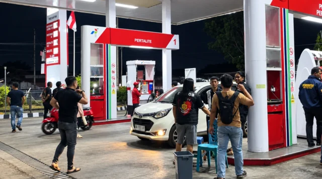 Antisipasi Penimbunan BBM Subsidi, URC dan Tipidter Polres Kotamobagu Sisir 5 SPBU